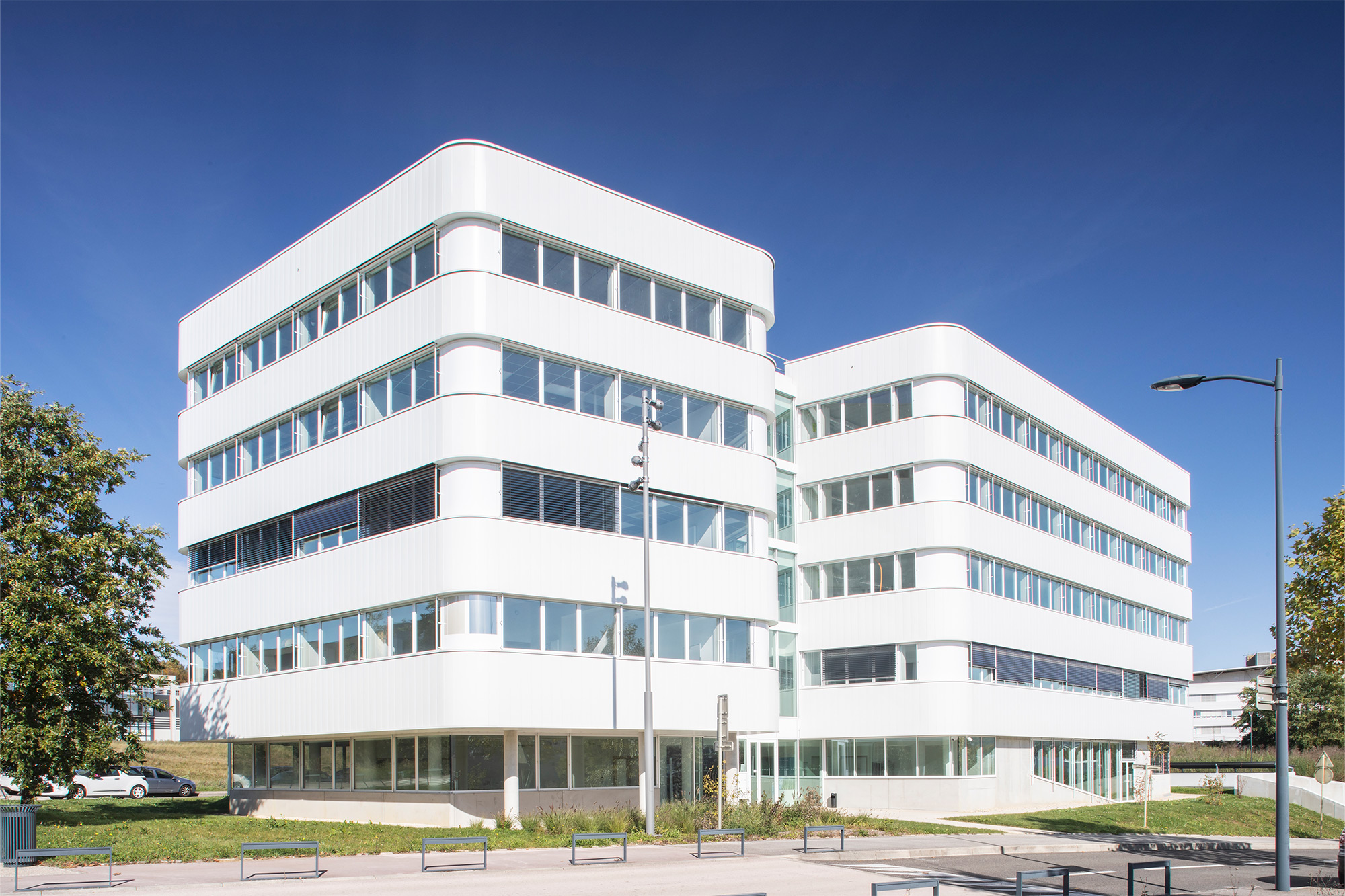 Bâtiment Bio-Innovation situé dans le quartier Temis Santé à Besançon