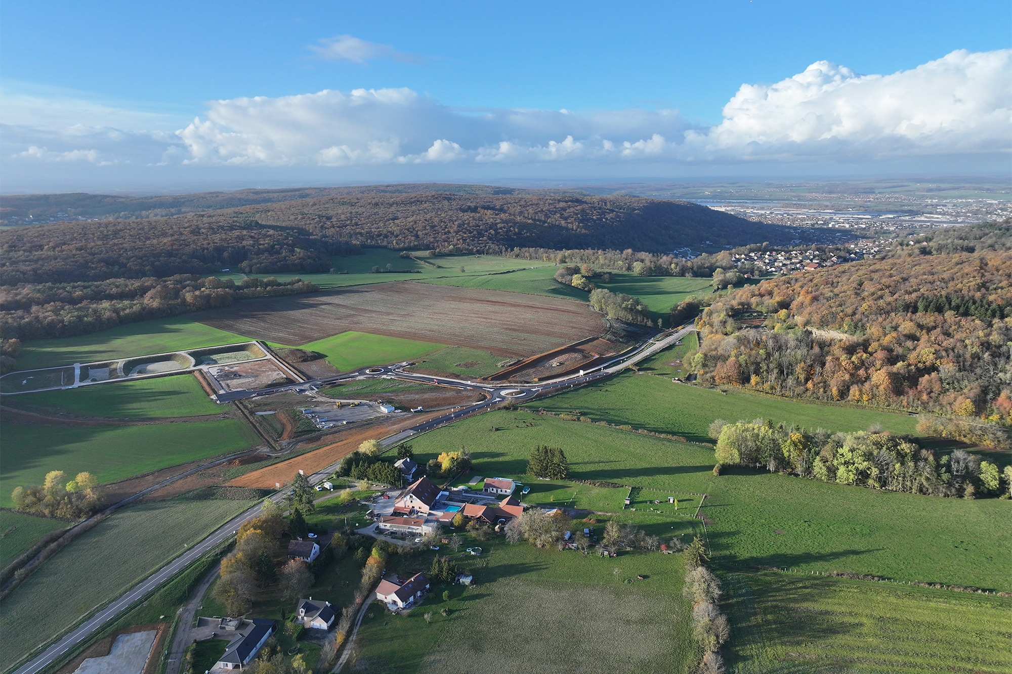 Vue d'ensemble de la ZAC d'Echenoz-Sud à Vesoul