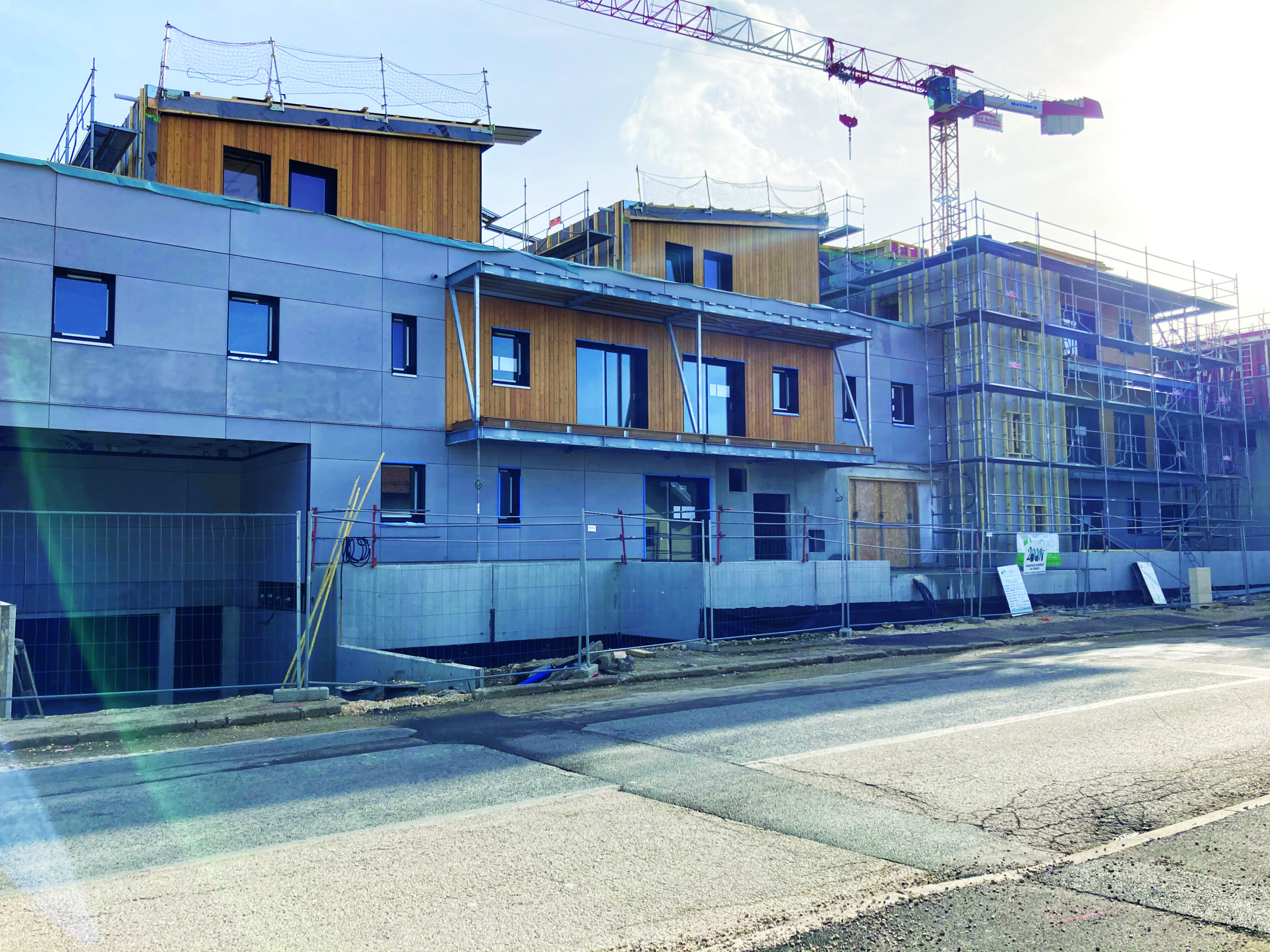 SAINT PIERRE Photo de la construction des immeubles du quartier Saint-Pierre - Pontarlier